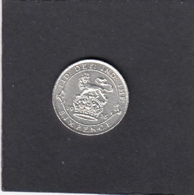 Beschrijving: 6 Pence  GEORGIUS V